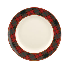 Christmas Tree Tartan Dinner Plate Set of 4