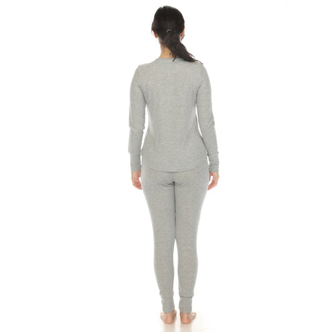 Women's Waffle Pajama Set