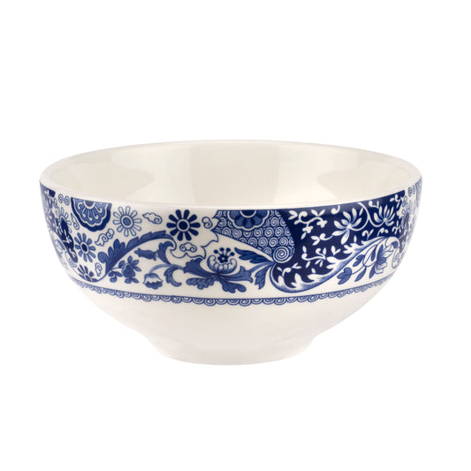 Blue Italian Brocato Large Bowl Set of 4