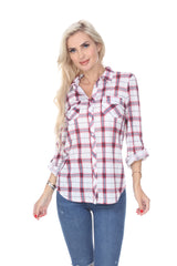 Women's Oakley Stretchy Plaid Top