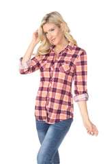 Women's Oakley Stretchy Plaid Top