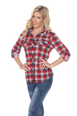 Women's Oakley Stretchy Plaid Top