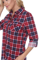 Women's Oakley Stretchy Plaid Top