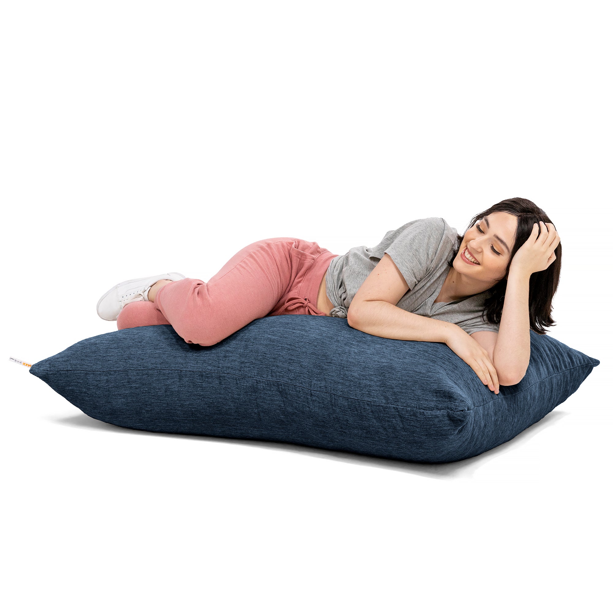  Jaxx Saxx Pillow Giant Floor Pillow 3.5' - Navy Blue - Bonton