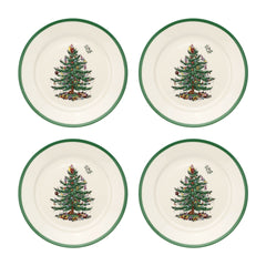 Christmas Tree Luncheon Plate Set of 4