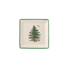 Christmas Tree Tidbit Plates Set of 4