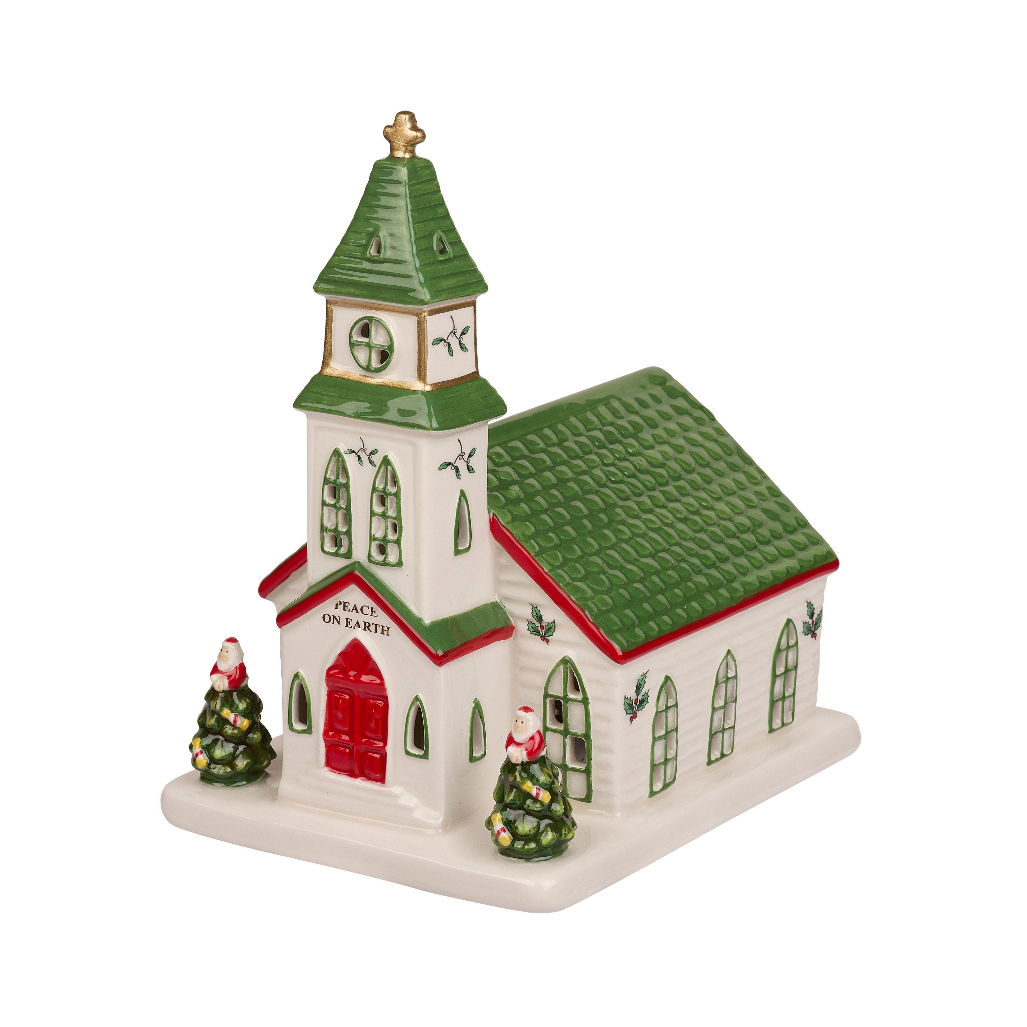  Spode Christmas Village Church - White - Bonton