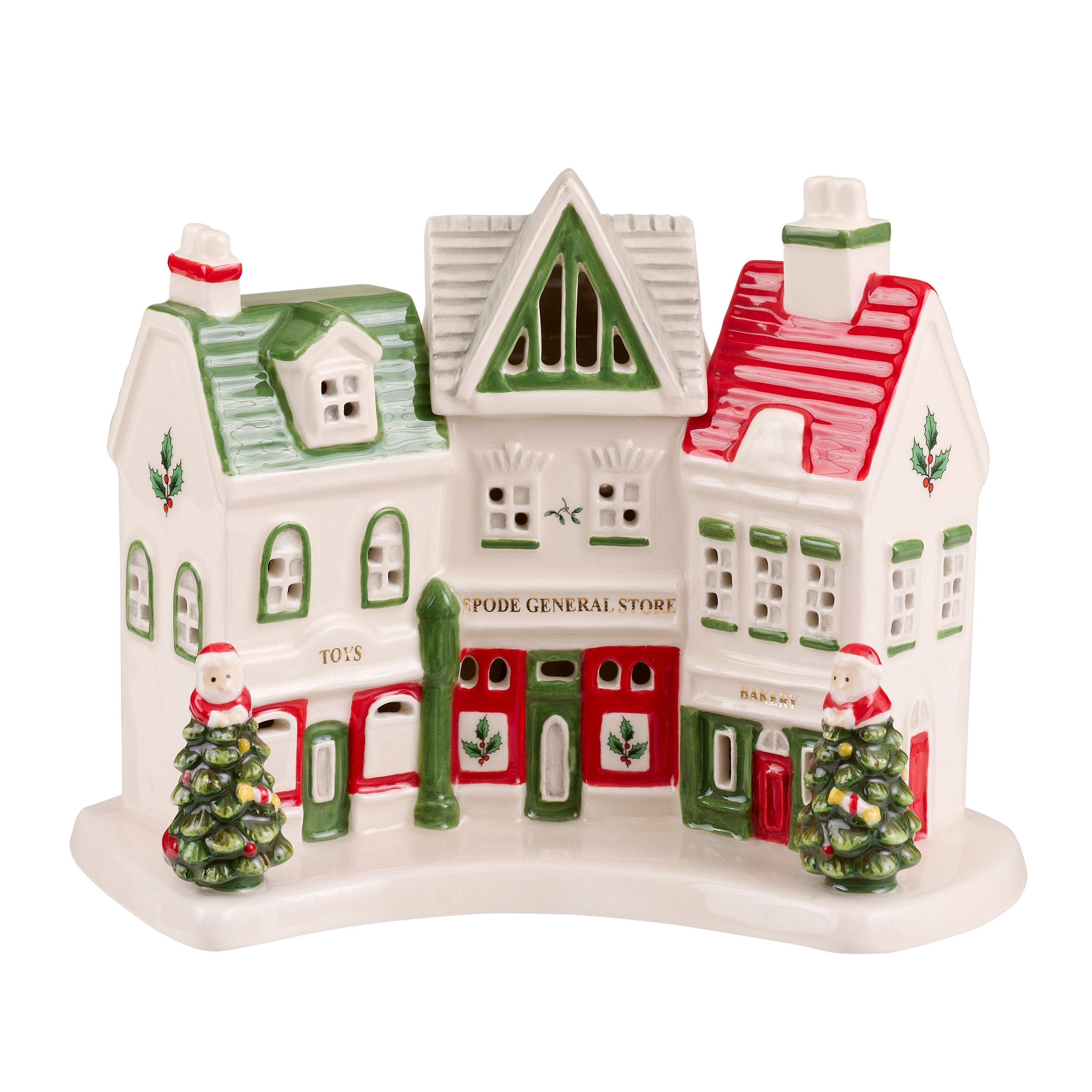  Spode Christmas Village Shoppes - White - Bonton