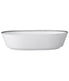  Noritake Whiteridge Platinum Oval Vegetable Bowl - White - Bonton