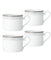 Silver Colonnade Set of 4 Cups