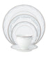  Noritake Satin Flourish 5 Piece Place Setting - White - Bonton