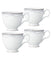 Satin Flourish Set of 4 Cups