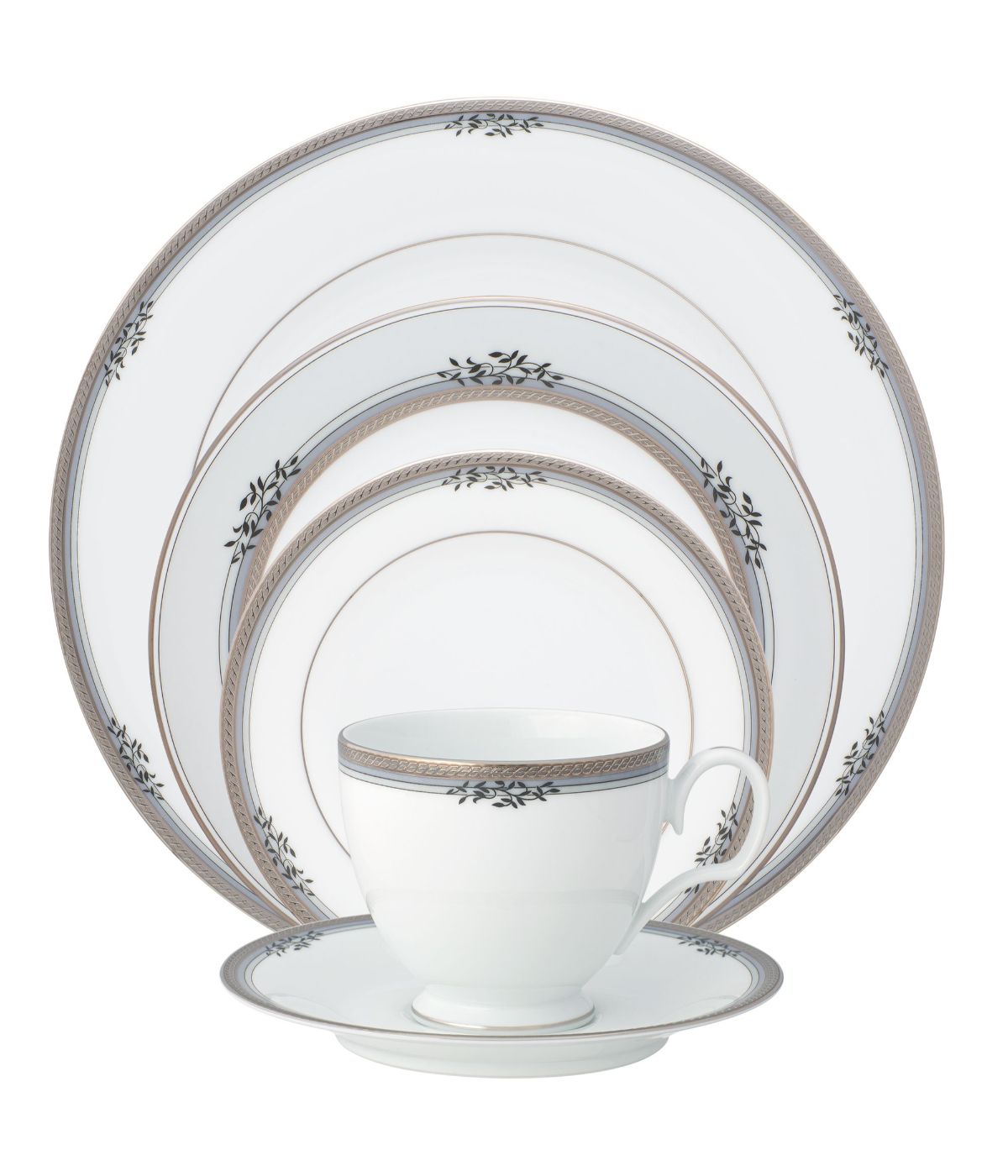  Noritake Laurelvale 5 Piece Place Setting - White - Bonton