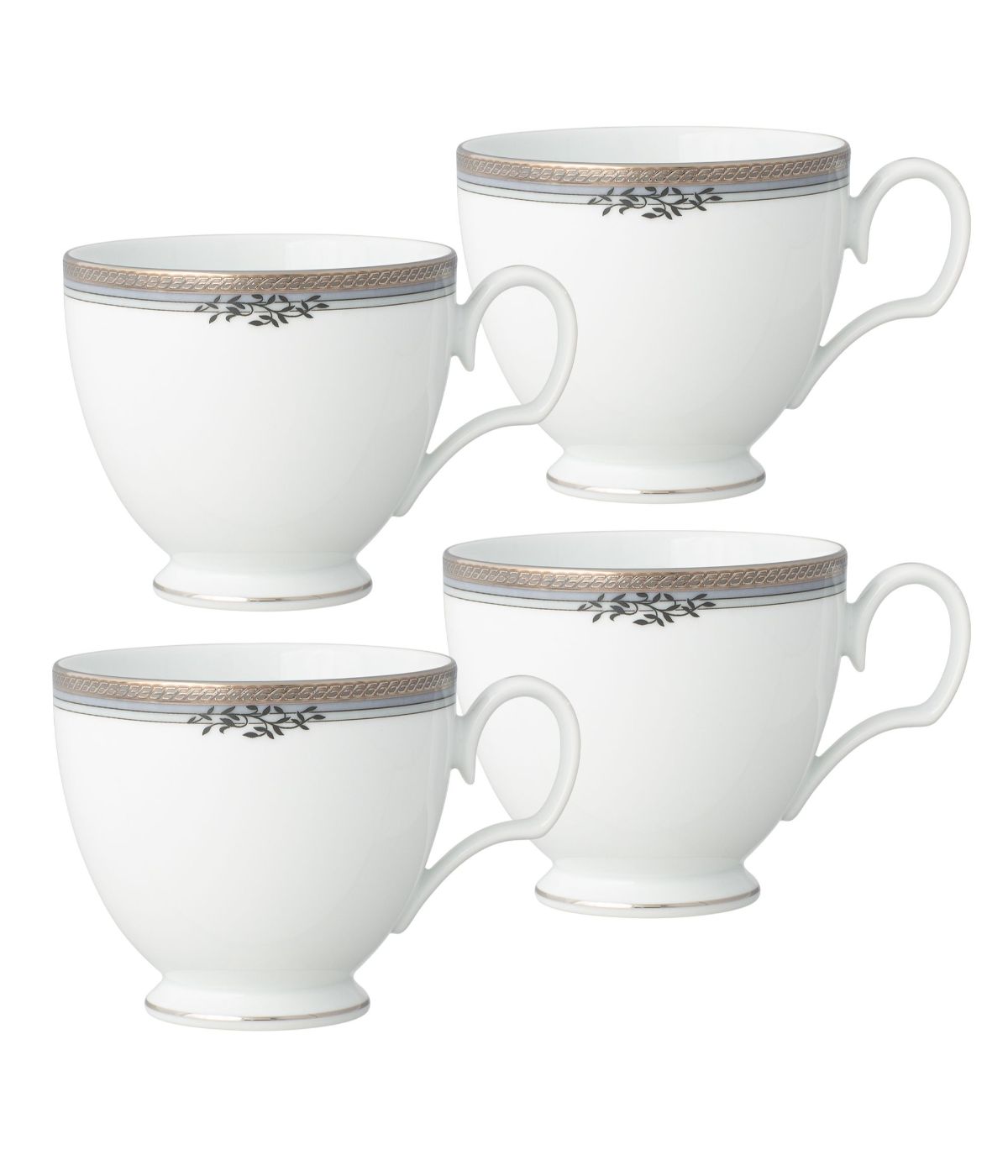  Noritake Laurelvale Set of 4 Cups - White - Bonton