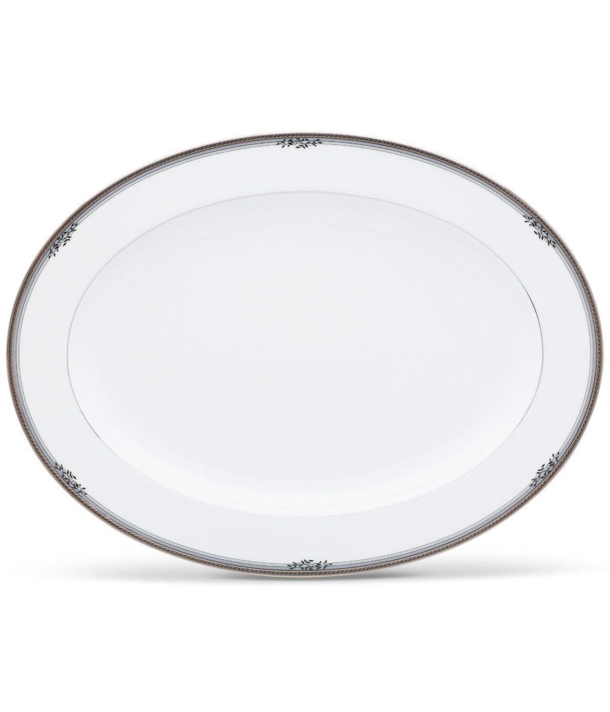  Noritake Laurelvale Oval Platter - White - Bonton