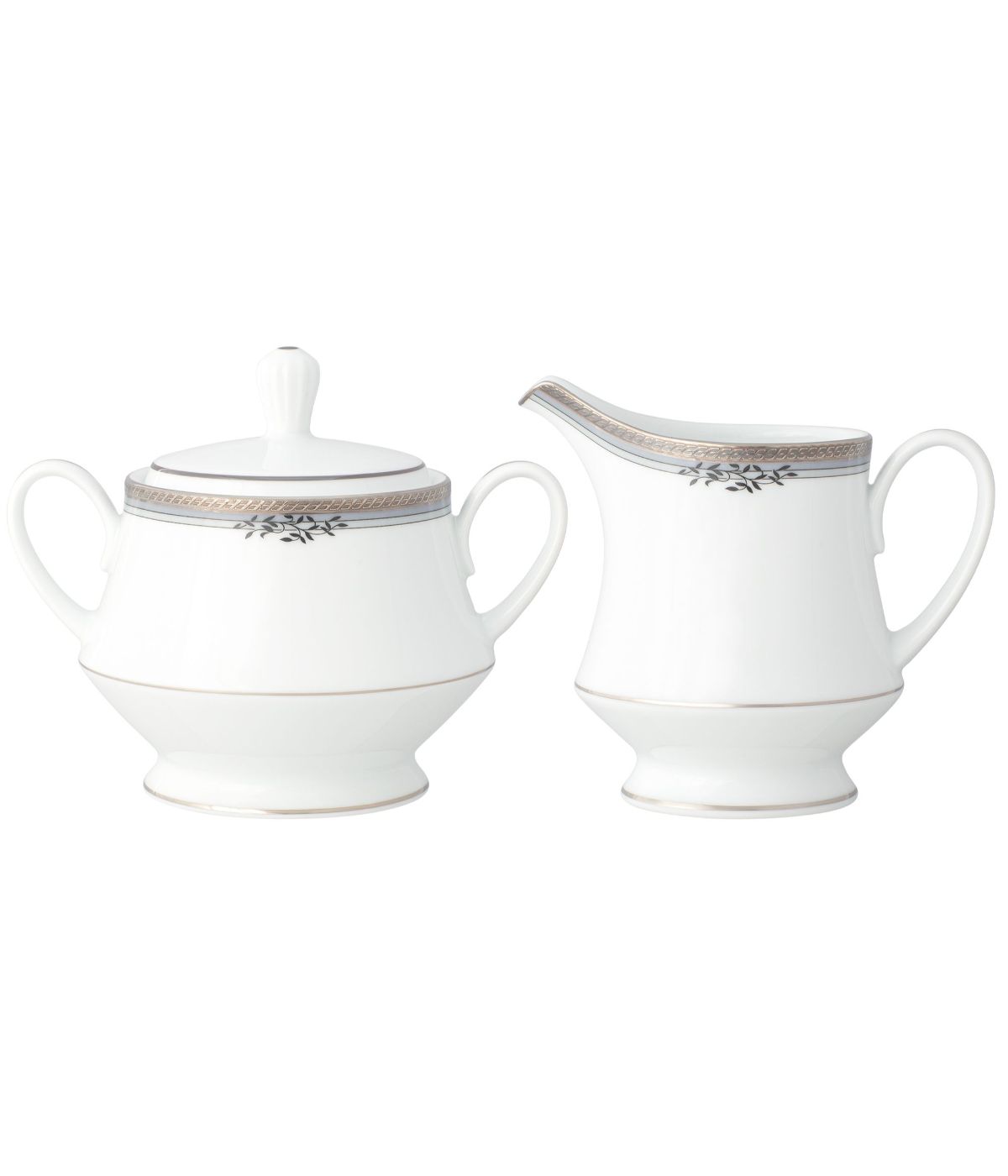  Noritake Laurelvale Sugar & Creamer Set - White - Bonton