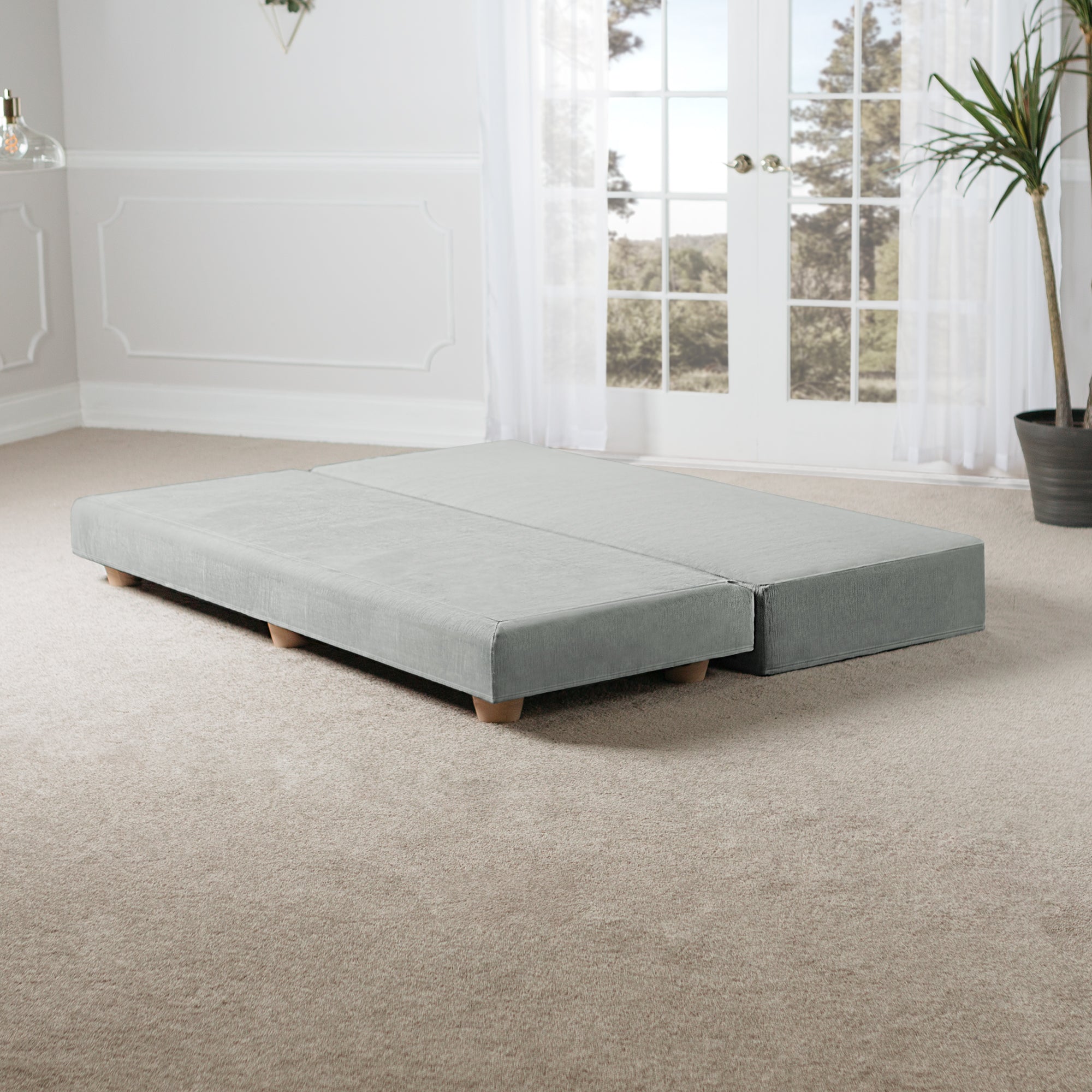  Jaxx Alon Daybed / Fold-Out Queen-Size Mattress - Velvet Twill - Ice - Bonton