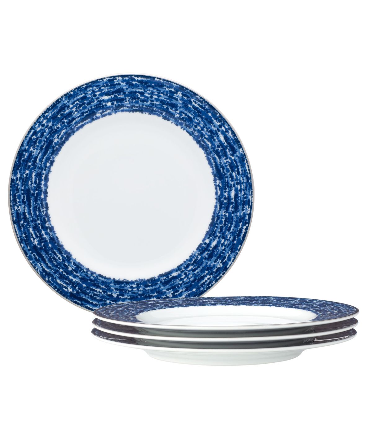  Noritake Rill Set of 4 Salad Plates - Blue - Bonton