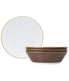  Noritake Tozan Set of 4 Soup Bowls - Bronze - Bonton