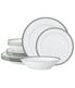  Noritake Charlotta Platinum 12-Piece Set - White - Bonton