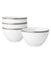 Charlotta Platinum Set Of 4 Cereal Bowls