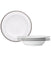 Charlotta Platinum Set Of 4 Pasta Bowls, 11