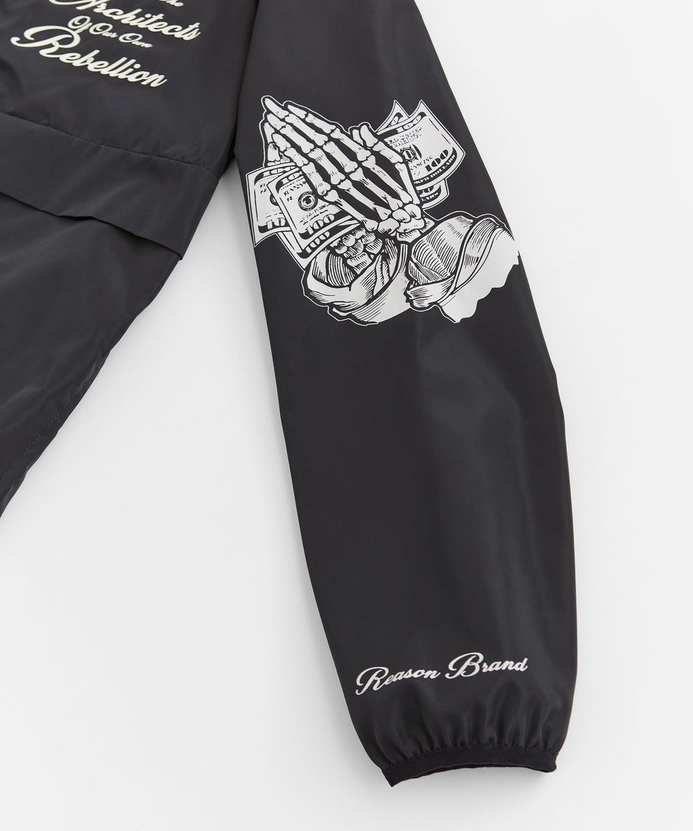  Reason Clothing Rebel Architects Anorak Jacket - Black - BLACK - Bonton