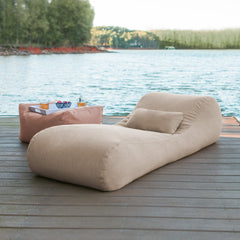 Outdoor Bean Bag Sun Lounger with Sunbrella Cover