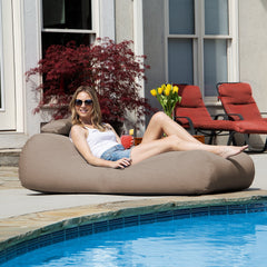 Outdoor Bean Bag Sun Lounger with Sunbrella Cover