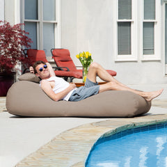 Outdoor Bean Bag Sun Lounger with Sunbrella Cover