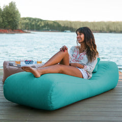 Outdoor Bean Bag Sun Lounger with Sunbrella Cover