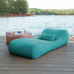 Outdoor Bean Bag Sun Lounger with Sunbrella Cover