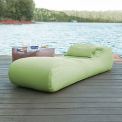 Outdoor Bean Bag Sun Lounger with Sunbrella Cover