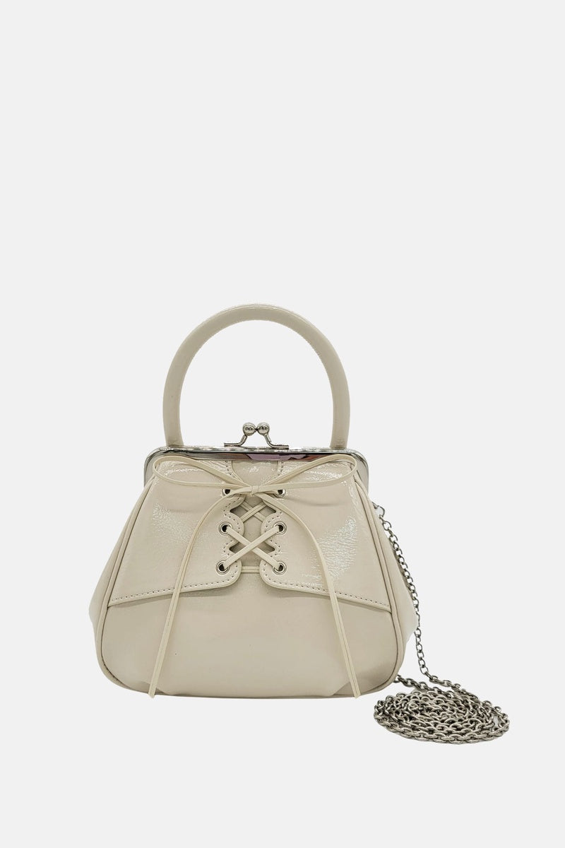  Oryany Oryany - Lace Up Mini Tote Bag Handbags - Ivory / One Size - Default Title - Bonton