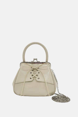 Oryany - Lace Up Mini Tote Bag Handbags - Ivory / One Size