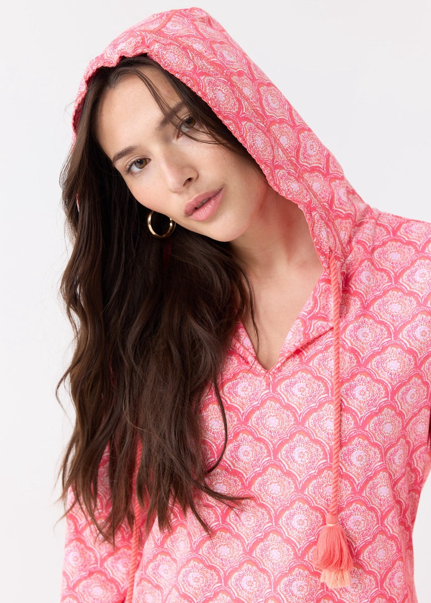  Cabana Life Amelia Island Hooded Cover Up - XS - Bonton