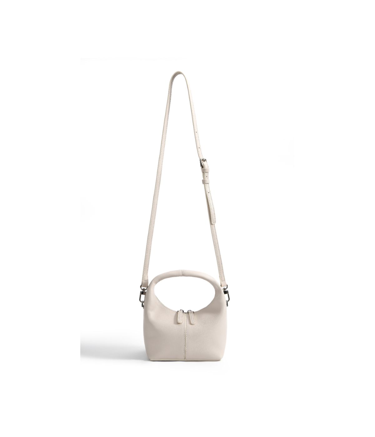  Bob Ore Rebecca Small Cutie Leather Bag White - White - Bonton