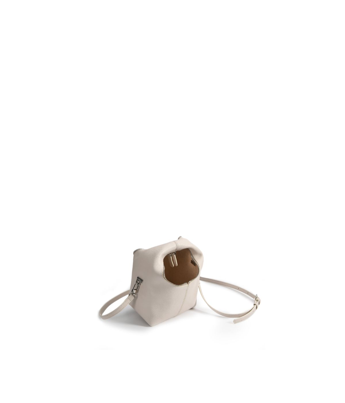  Bob Ore Rebecca Small Cutie Leather Bag White - White - Bonton