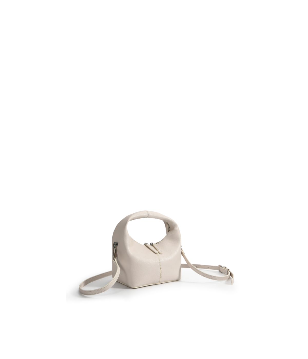  Bob Ore Rebecca Small Cutie Leather Bag White - White - Bonton