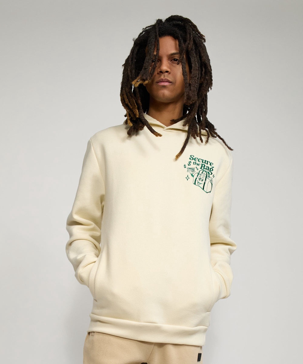  Reason Clothing Secure the Bag Heavy Weight Embroidered Hoodie - Bone - BONE - Bonton
