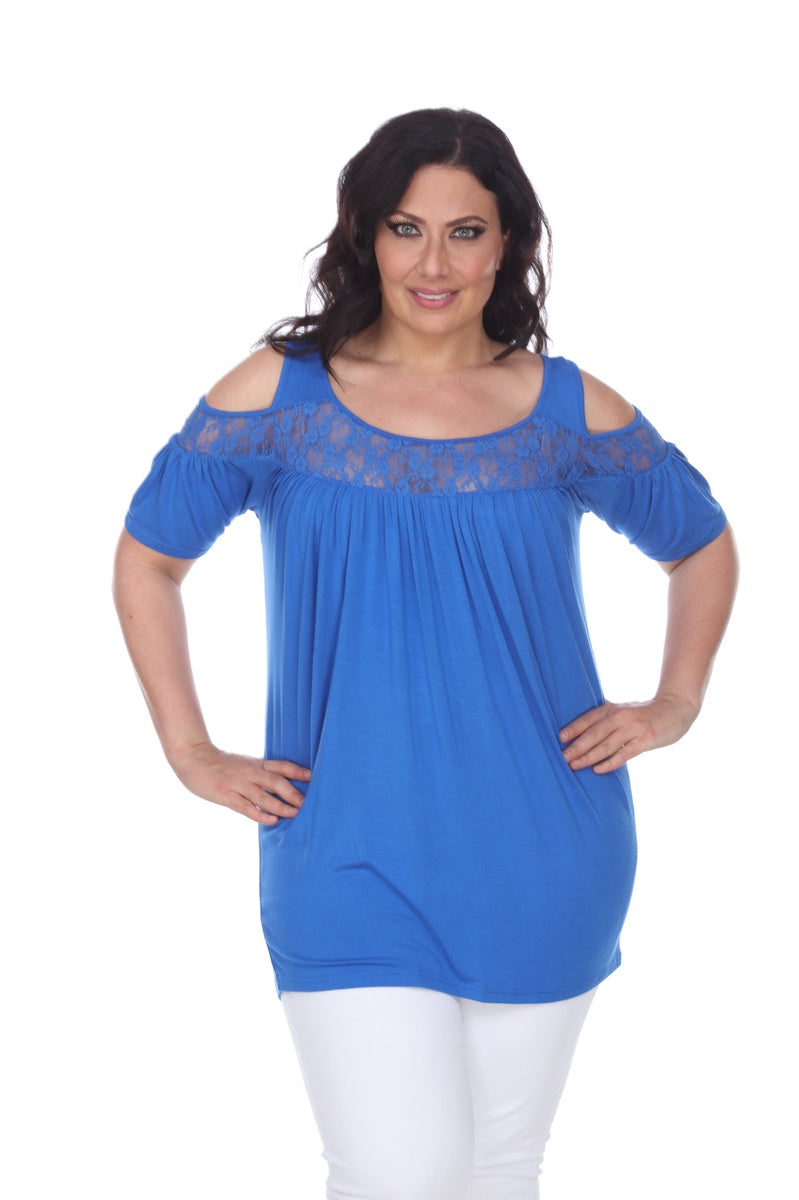  White Mark Plus Size Bexley Tunic Top - 1X - Bonton