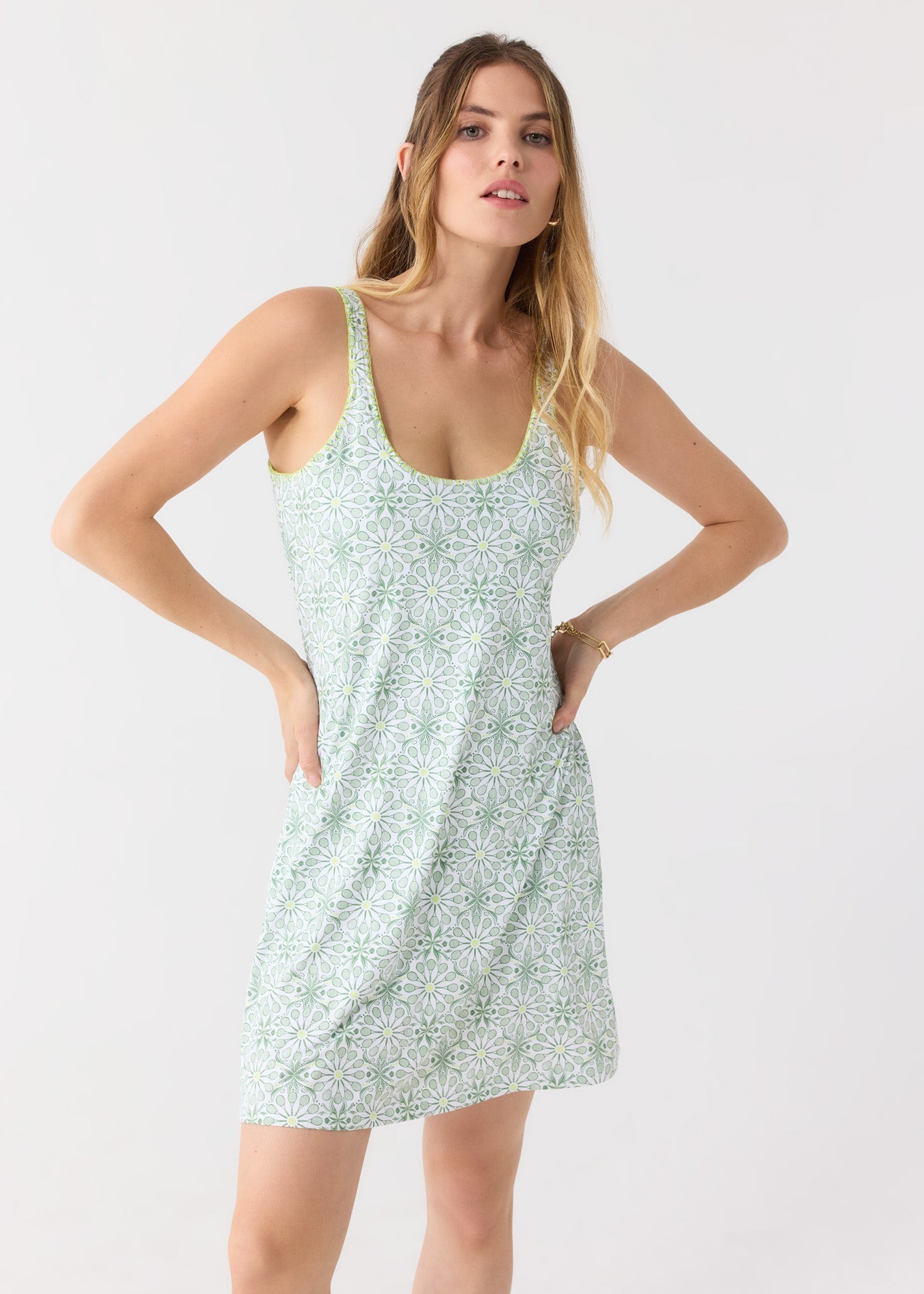  Cabana Life Tennis Tank Sport Dress - XS - Bonton
