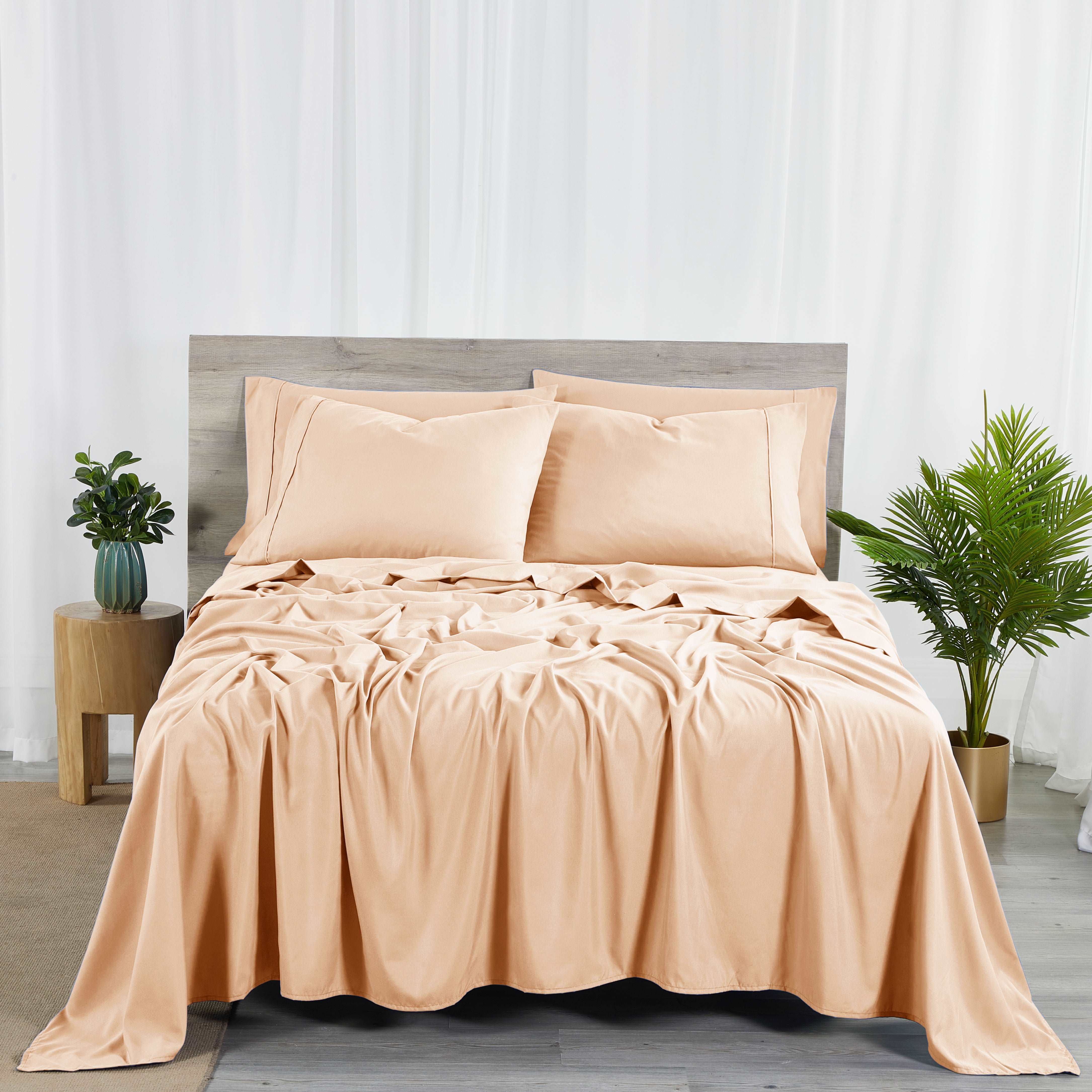  Bibb Home Bibb Home Bamboo 2000 Count 6 Piece With Sure Grip - Twin - Bonton