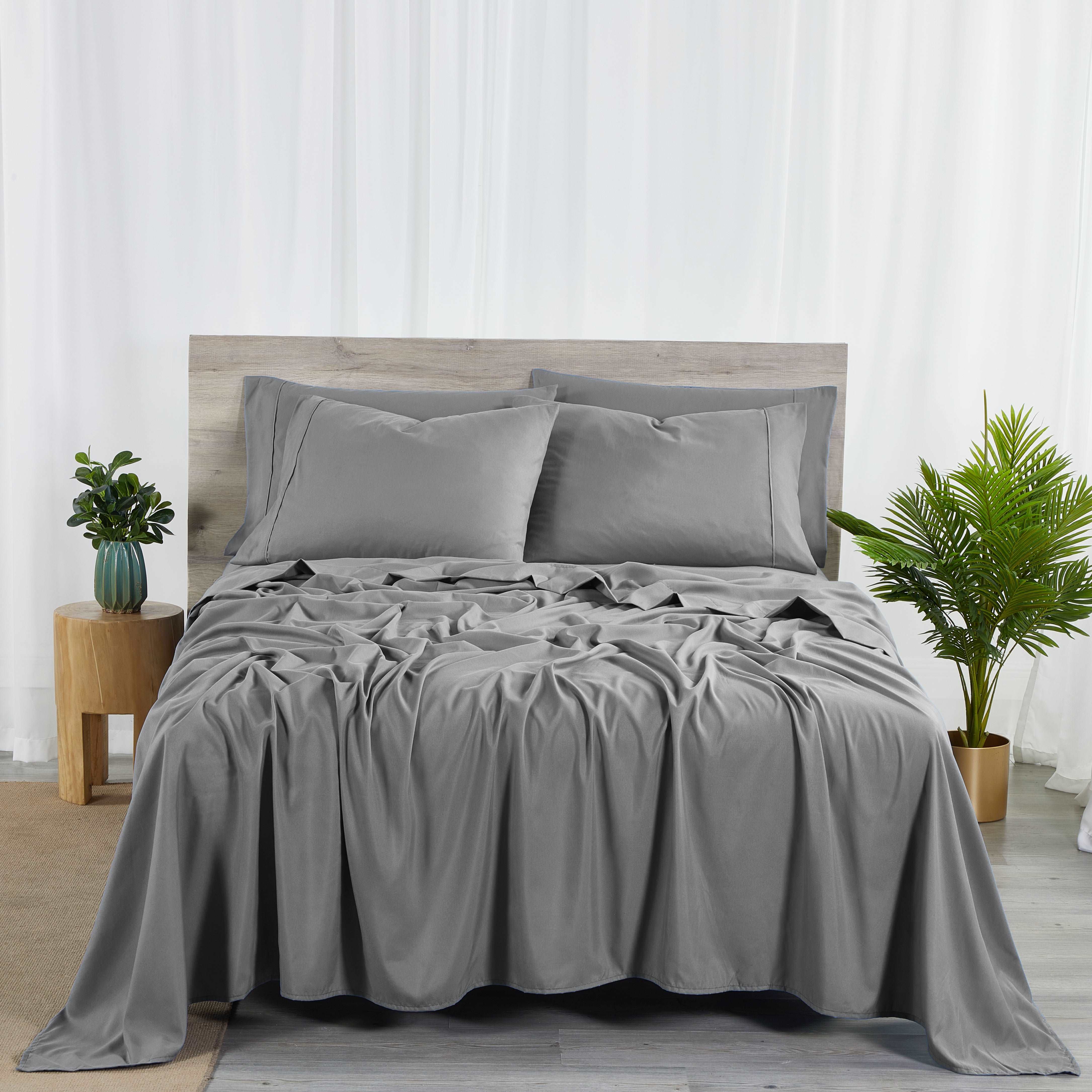  Bibb Home Bibb Home Bamboo 2000 Count 6 Piece With Sure Grip - Twin - Bonton