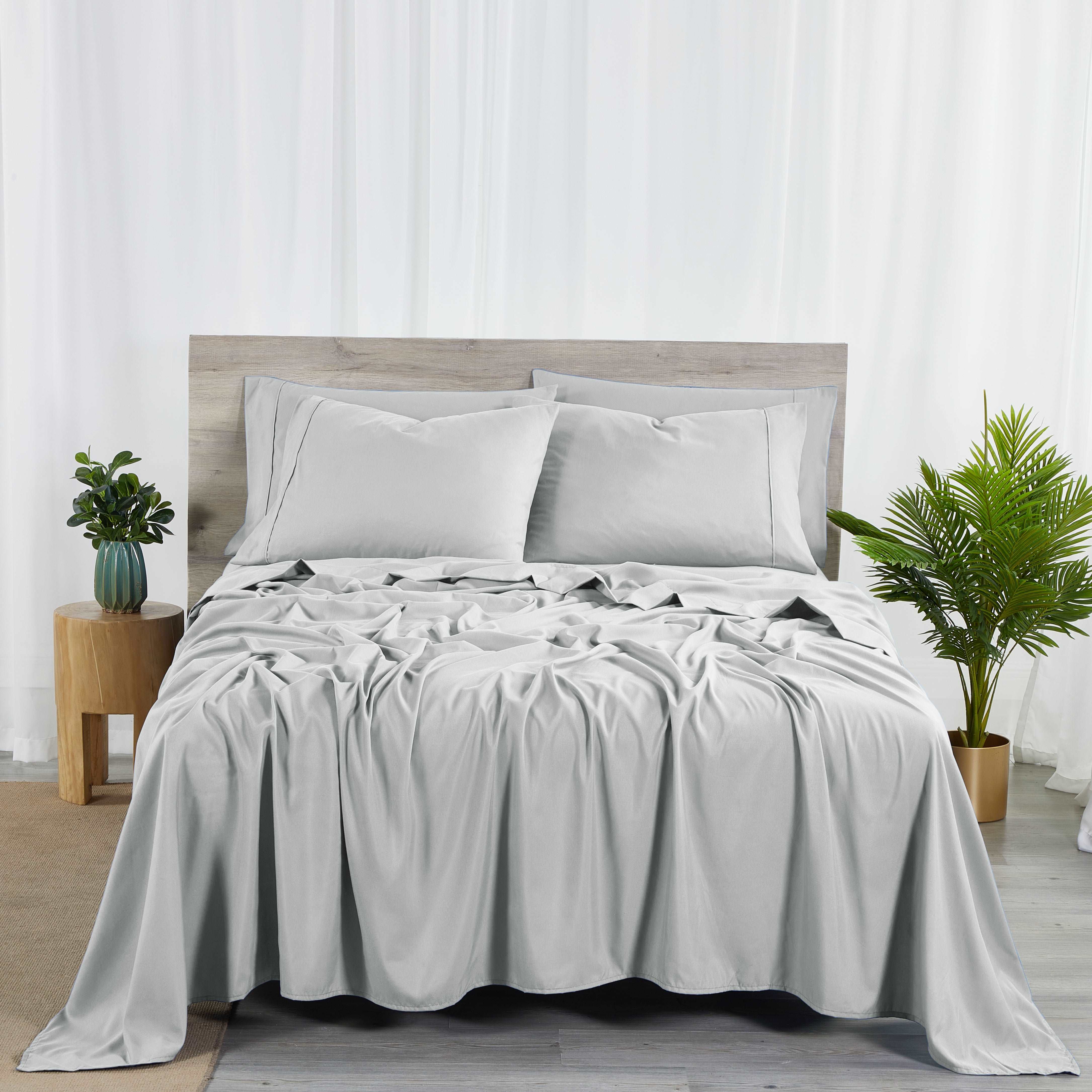  Bibb Home Bibb Home Bamboo 2000 Count 6 Piece With Sure Grip - Twin - Bonton