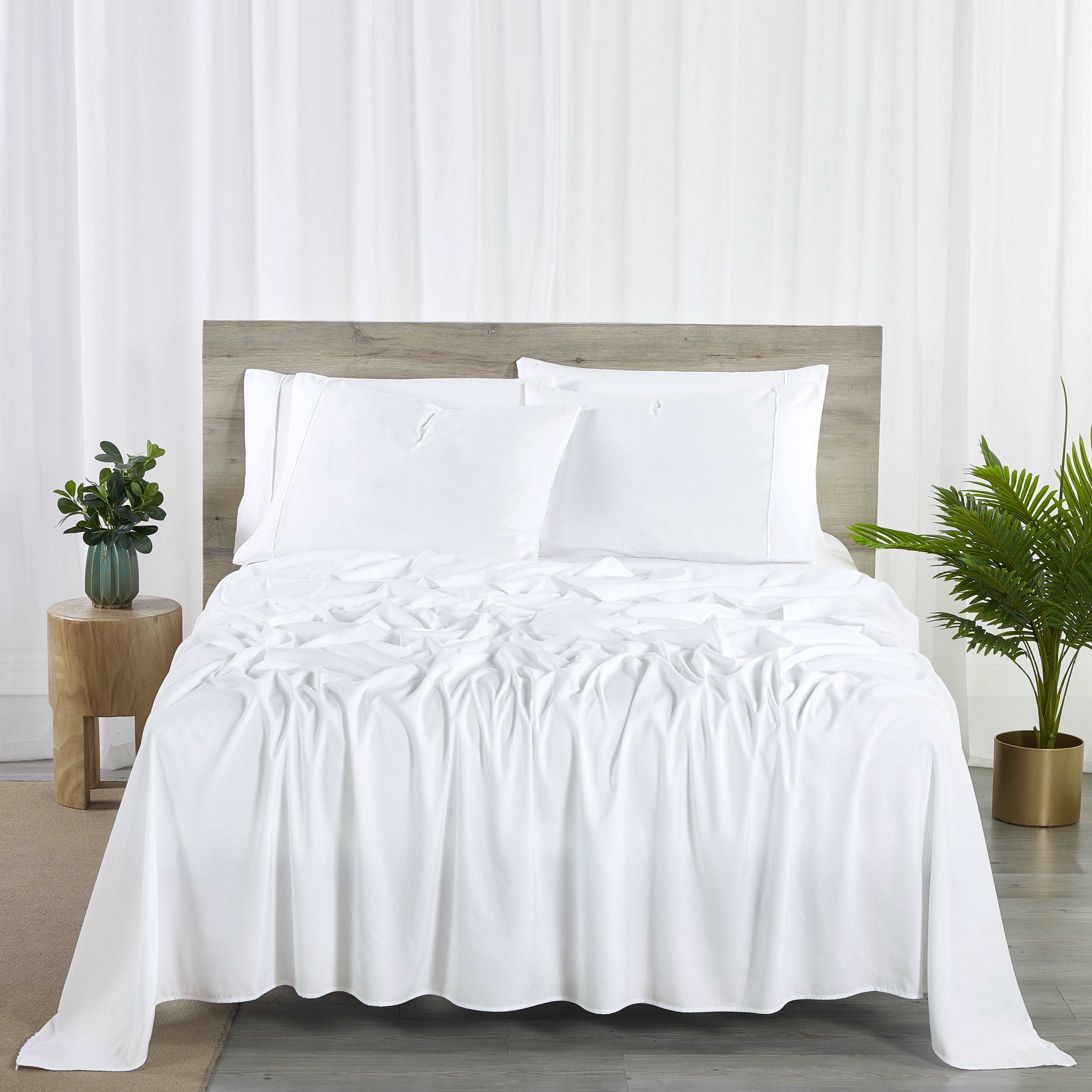  Bibb Home Bibb Home Bamboo 2000 Count 6 Piece With Sure Grip - Twin - Bonton