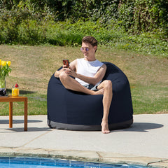 Palmetto Large Round Outdoor Bean Bag Club Chair