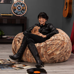 Saxx Plush Round Bean Bag 4'