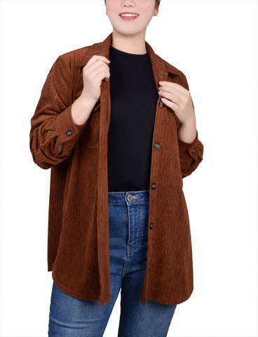 Long Sleeve Corduroy Shirtjacket