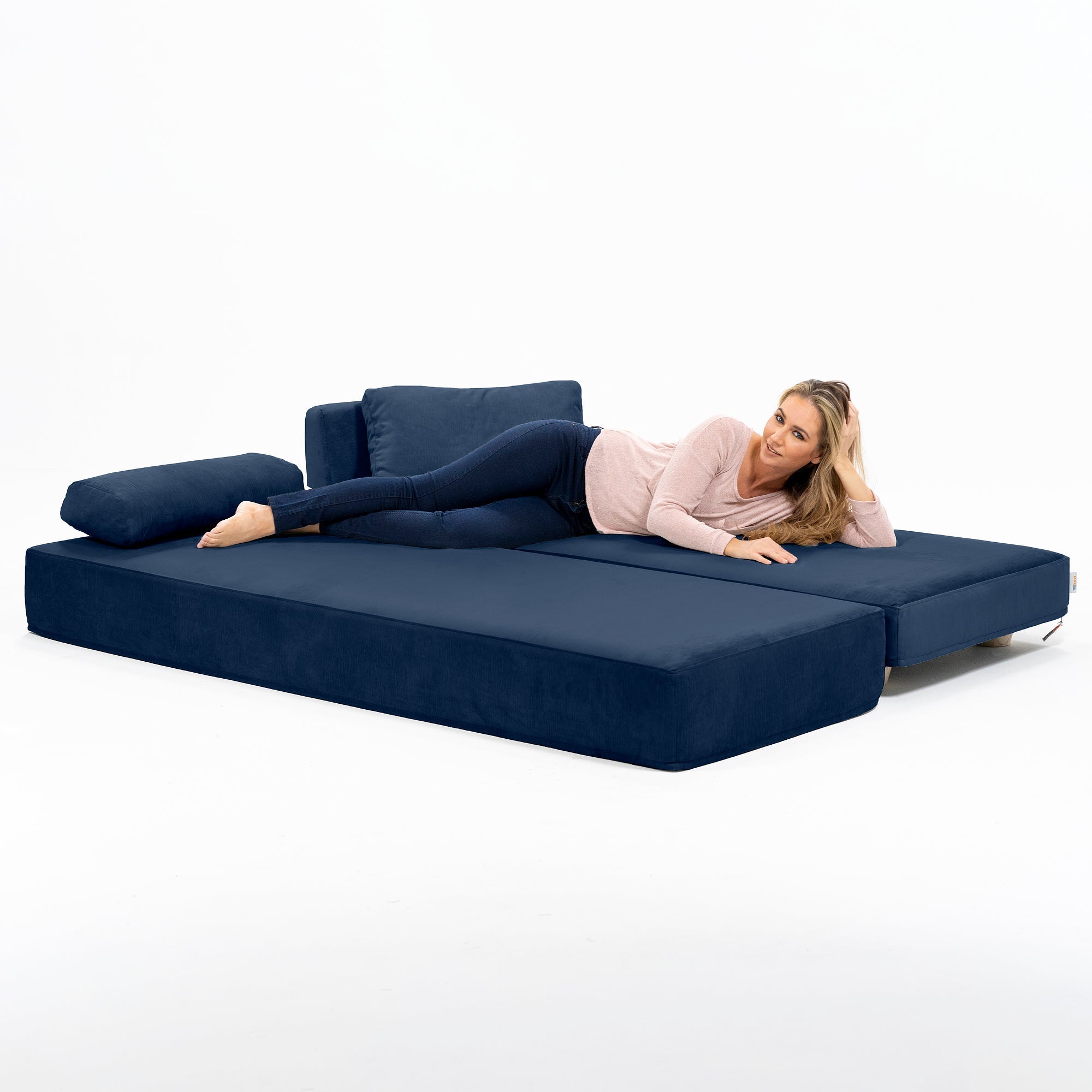  Jaxx Balshan Chaise Lounge Daybed - Indigo - Bonton